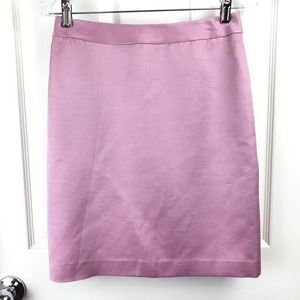 DKNY Wool Silk Blend Rose Pink Pencil Skirt SZ 2